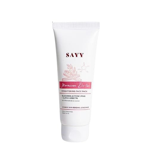 SAYY Moroccan DeTan Brightening Face Pack for Advance Skin Renewal Radiance Clay Mask (1)