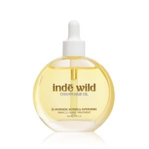 indē wild Champi Hair Oil With Rosemary Oil, Brahmi, Amla, Bhringraj | Ayurvedic, Hair Growth, Controls Dandruff, Hairfall | Soothing Fragrance