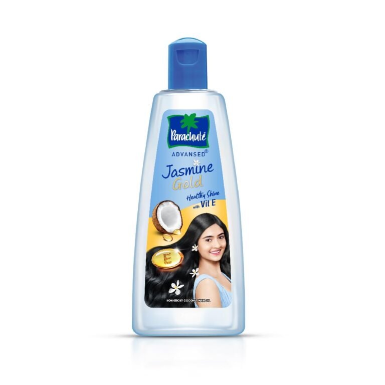 Parachute Advansed Jasmine Gold Non-Sticky Coconut Hair Oil with Vitamin E For Super Shiny Hair, 600ml