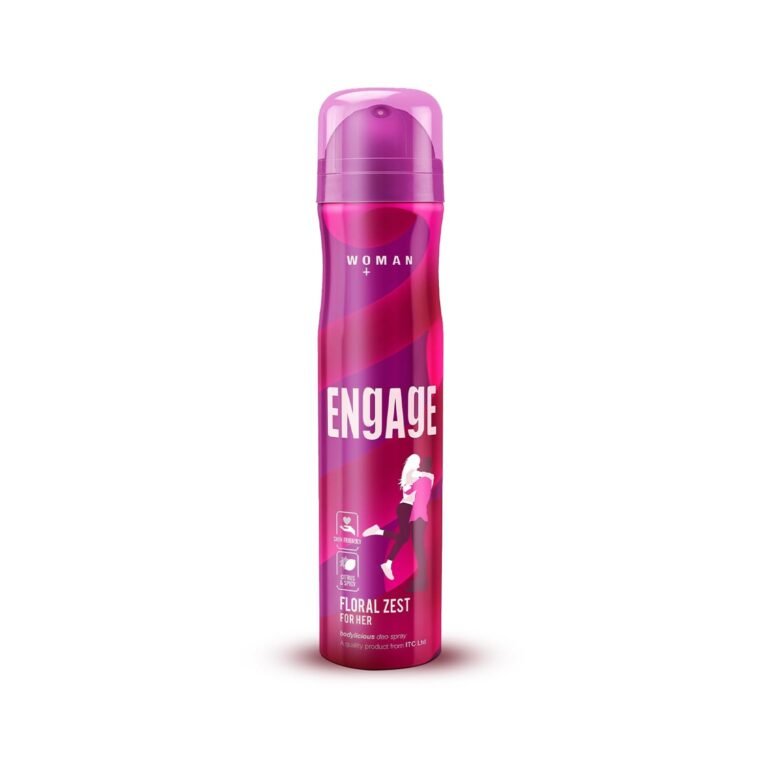 Engage Floral Zest Deodorant Spray for Women 150ml | Citrus & Floral | 24hr Freshness | Long Lasting | Skin Friendly | Dermat Tested | Deodorants Woman | Body Spray Women | Try Engage W2 Perfume Spray