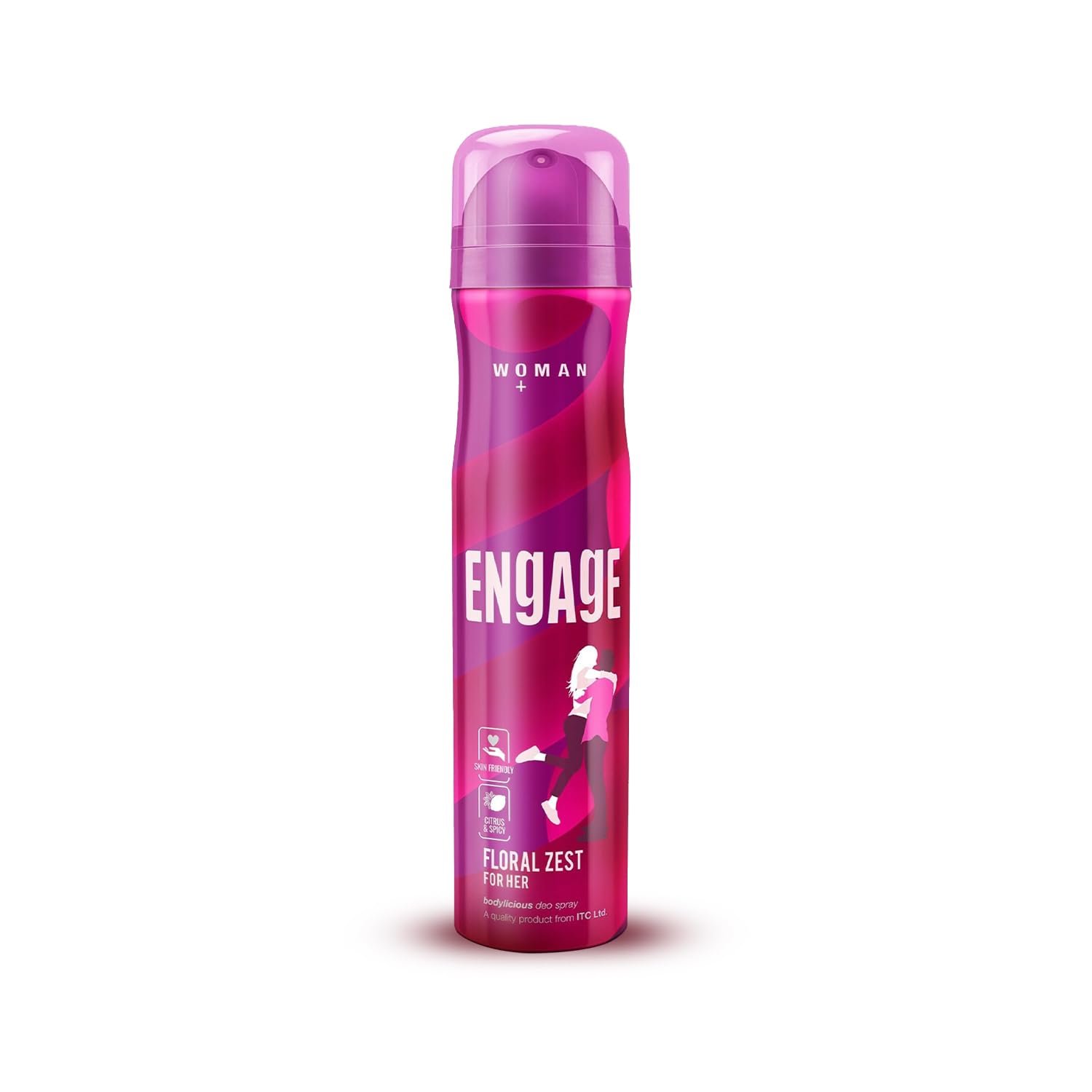 Engage Floral Zest Deodorant Spray for Women 150ml | Citrus & Floral | 24hr Freshness | Long Lasting | Skin Friendly | Dermat Tested | Deodorants Woman | Body Spray Women | Try Engage W2 Perfume Spray