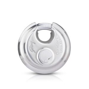 Godrej LocksI Duralock Ultra XL+ 70mm I3 Keys I Duralock for Home Main Door I for Gate Lock,Shops & Offices I with SS304 Steel Body Ultra XL+Technology I Silver Finish| 1 Year Warranty