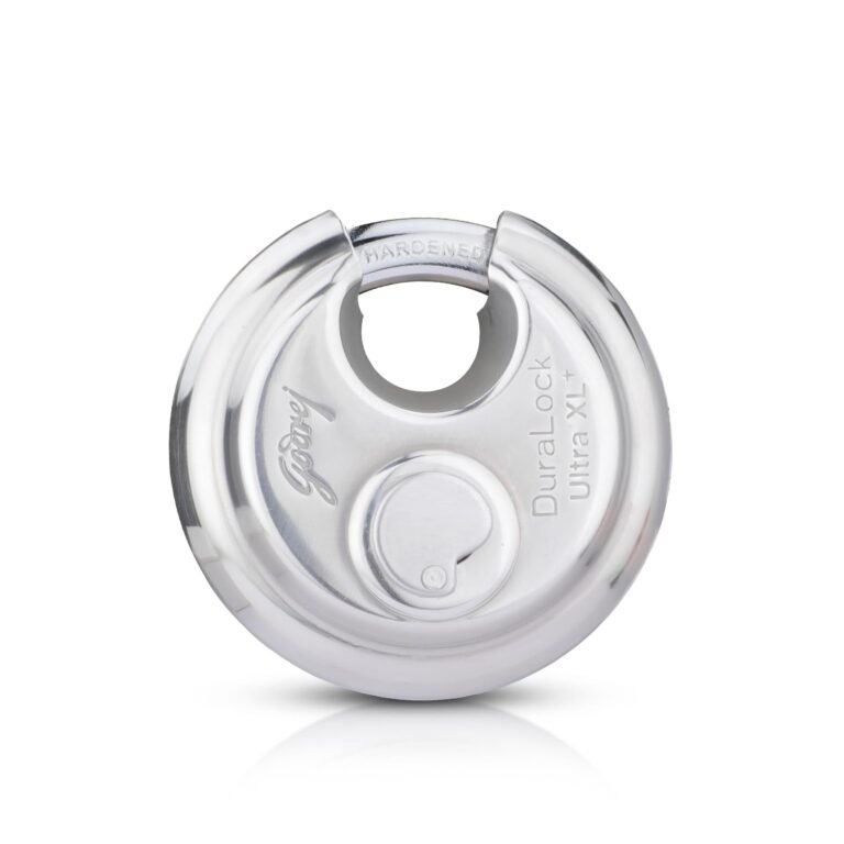 Godrej LocksI Duralock Ultra XL+ 70mm I3 Keys I Duralock for Home Main Door I for Gate Lock,Shops & Offices I with SS304 Steel Body Ultra XL+Technology I Silver Finish| 1 Year Warranty
