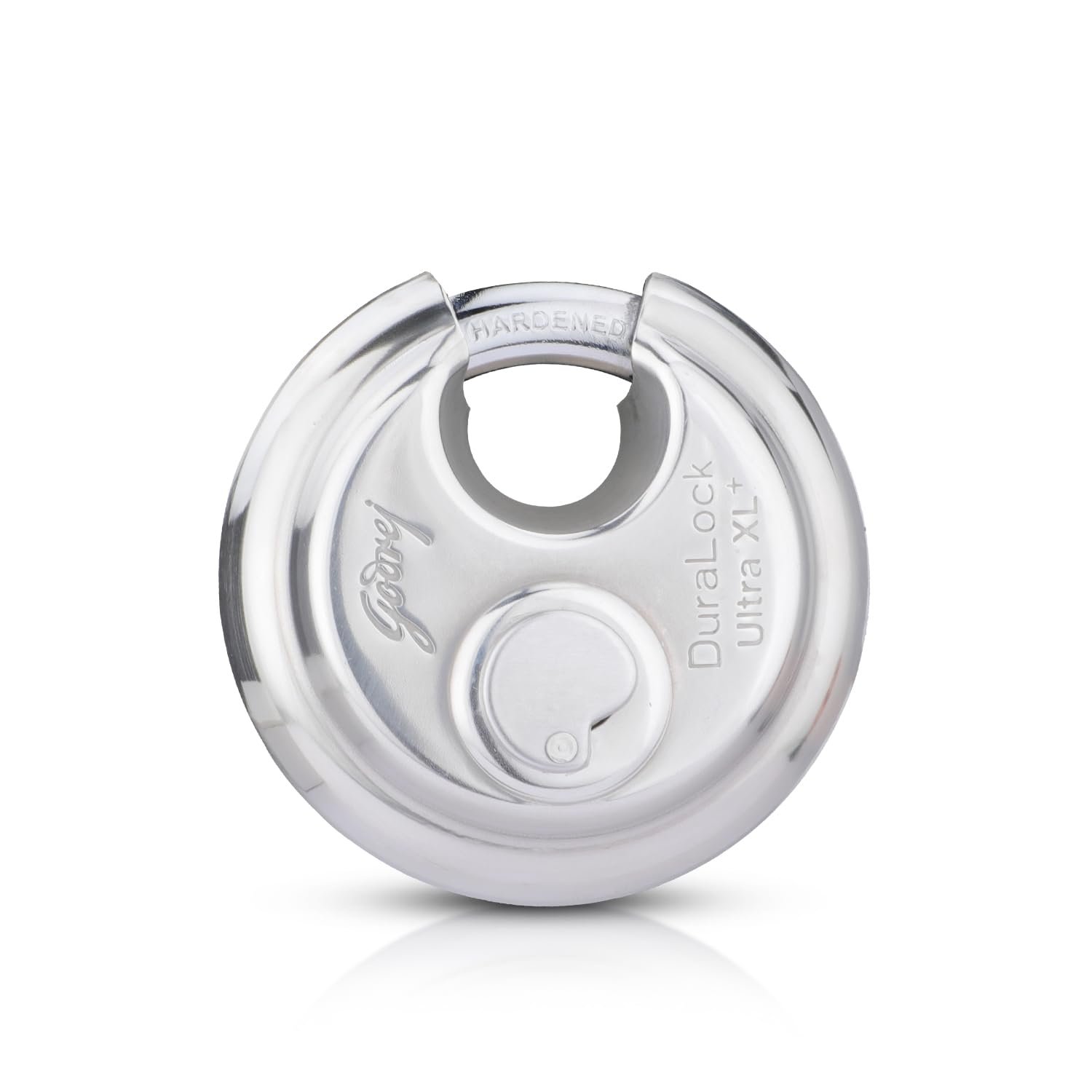 Godrej LocksI Duralock Ultra XL+ 70mm I3 Keys I Duralock for Home Main Door I for Gate Lock,Shops & Offices I with SS304 Steel Body Ultra XL+Technology I Silver Finish| 1 Year Warranty