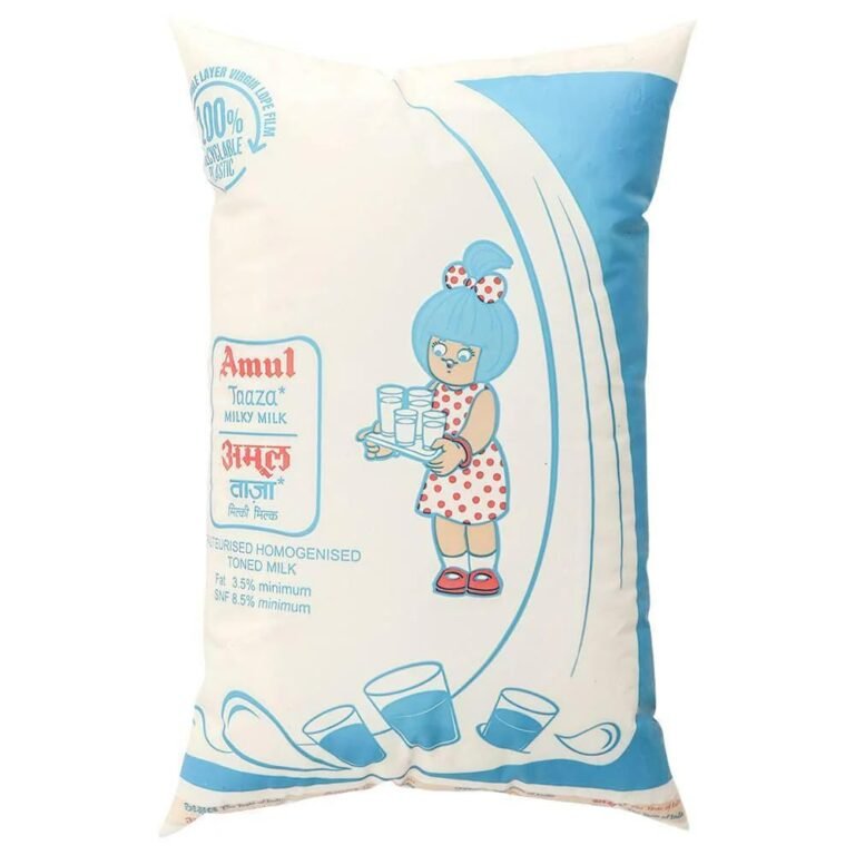 Amul Milk – Taaza Milky, 1L Pack