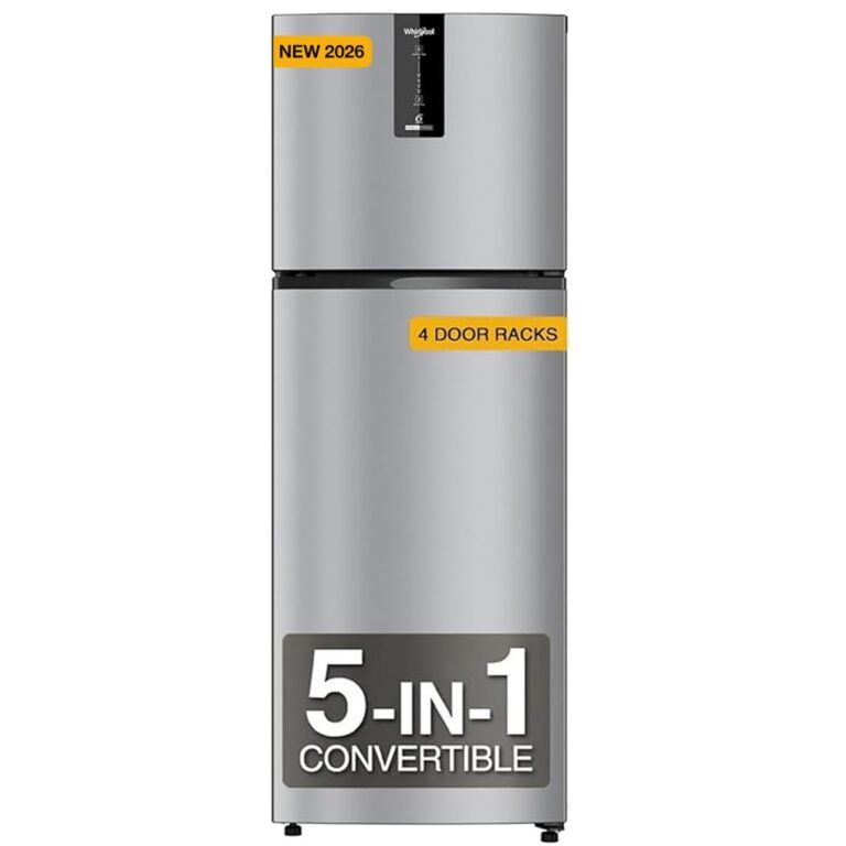 Whirlpool 327 L 3 Star Convertible Frost Free inverter Double Door Refrigerator (IF INV 375 ILLUSIA STEEL(3S) CONV-Y, 2026 Model)