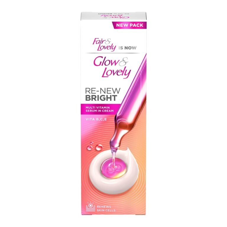 “Glow and Lovely Renew Bright Multivitamin Serum in Cream | Vitamins B,C and E | Renews Skin cells |Bright and Healthy Skin | Clinically proven formula is dermatologically tested | 80g “