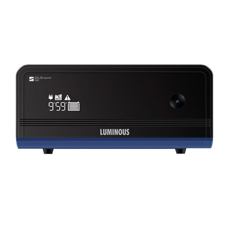 Luminous Zelio+ 1100 900VA 12V Pure Sine Wave Inverter for Home, Office & Shops | LCD Display & Easy Installation | Supports 1 Inverter Battery | 36 Months Warranty