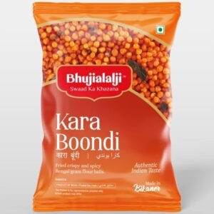 Bhujialalji Kara Boondi (pack of 1) 150g | Fried crispy & spicy bengal gram flour balls | All time favourite indian snacks/Namkeen | Ready to eat | Light snacks | Boondi for Raitha
