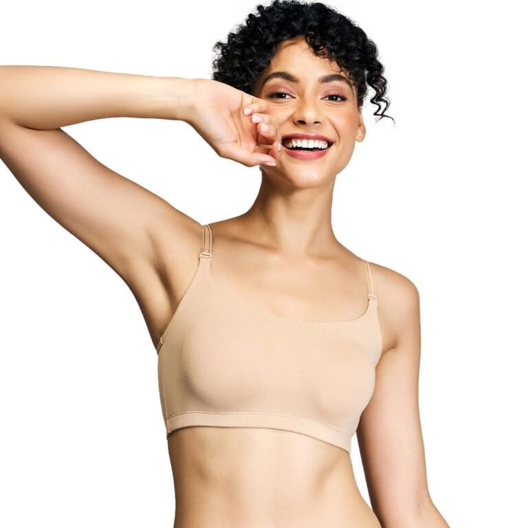 NYKD (NYB165 Cotton Non Padded & Non Wired Full Coverage Slip On T-Shirt Bra for Women | Easy Breezy Soft Fabric with Hidden Shaper Sling for No Side Bulge & Detachable Strap