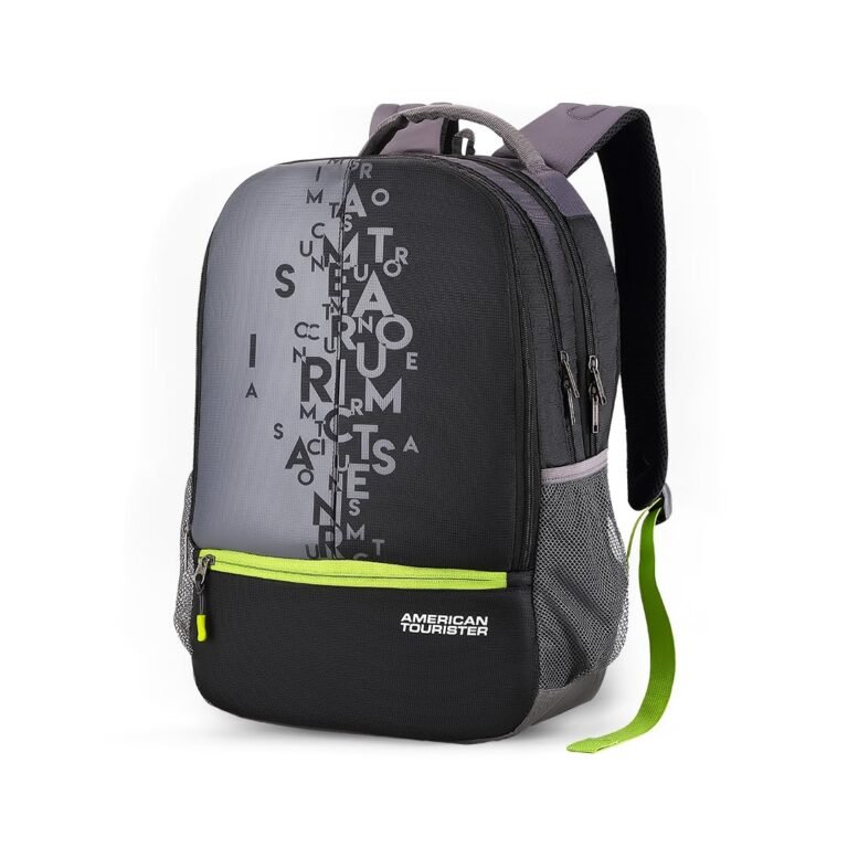 American Tourister Fizz 32L Black Backpack School bag for travel with Organizer Bottle compartment water resistant backpack for Men, Women, Boys Laptop Backpack for College Gift for Men & Women