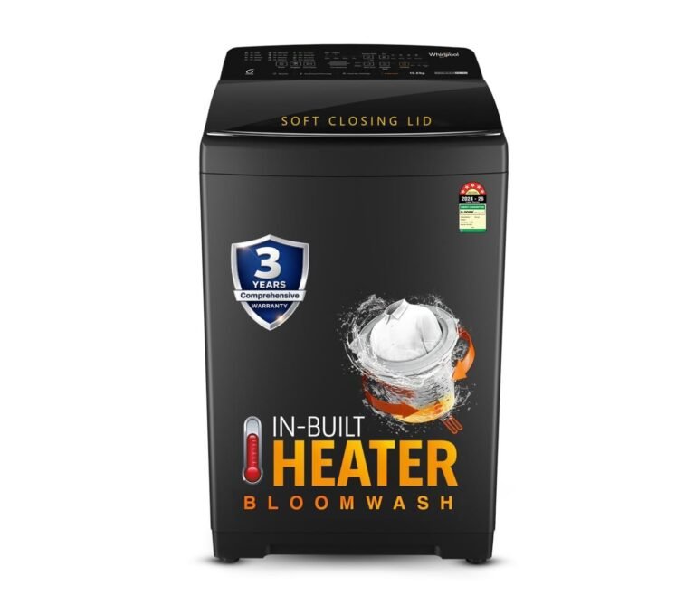Whirlpool 10 Kg 5 Star MAGIC CLEAN BW PRO Heater Fully Automatic Top Load Washing Machine (MAGIC CLEAN BW PRO H 10 KG Mn GREY 10YMW with In-Built Heater, 2025)