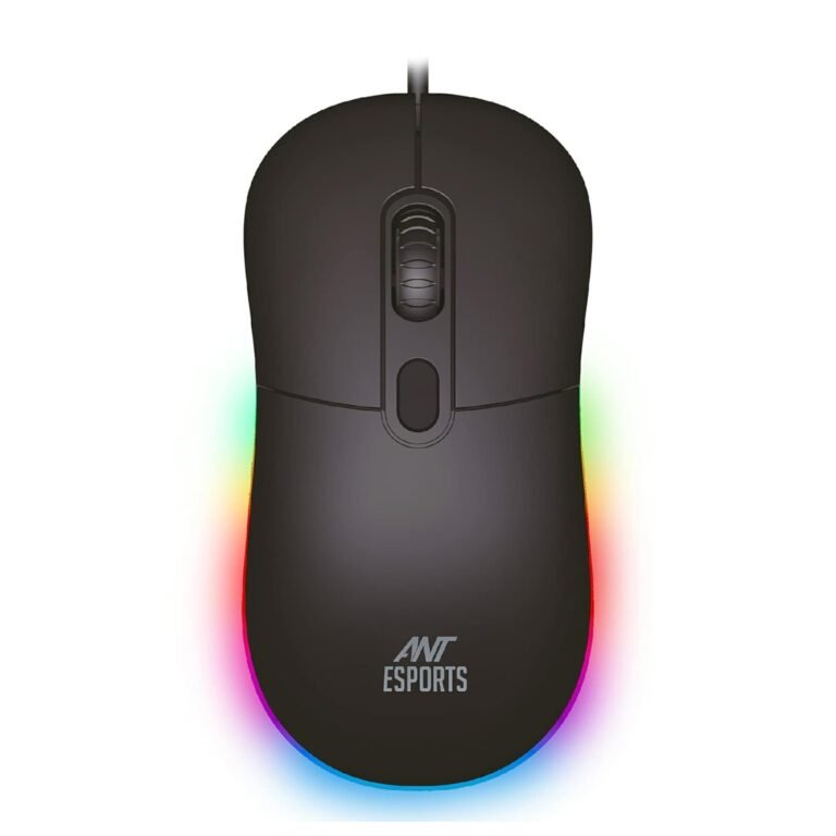Ant Esports GM40 Wired Optical Gaming Mouse with RGB LED, Lightweight and Ergonomic Design, DPI Upto 2400, Compatible with Windows and Mac