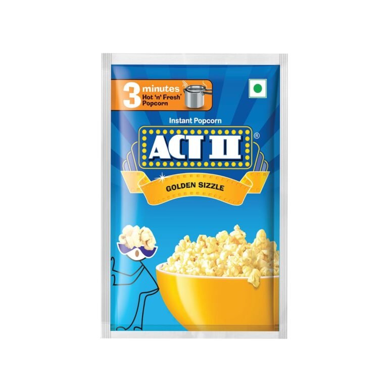 Act II Golden Sizzle Popcorn, 30g – 35 grams.