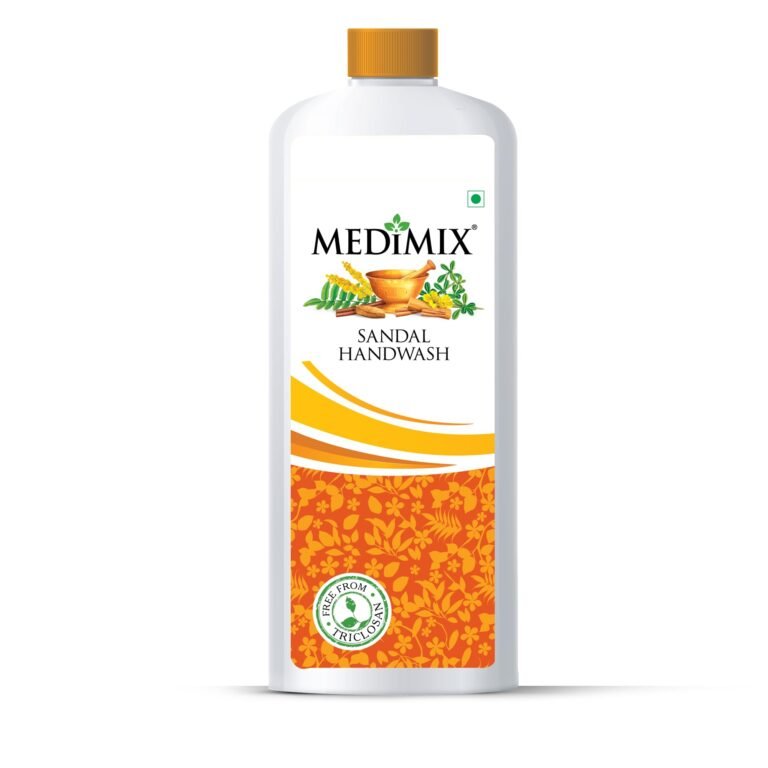 Medimix Sandal Liquid Handwash 1L Refill Bottle | Ideal for Germ Protection, Soft & Moisturized Hands | Harsh Chemical-Free | Enriched with 18 Exotic Herbs