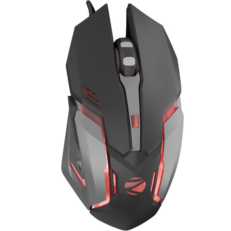 ZEBRONICS-Transformer-M with a High-Performance Gold-Plated USB Mouse: 6 Buttons, Multi-Color LED Lights,High-Resolution Sensor with max 3600 DPI, and DPI Switch(Black)