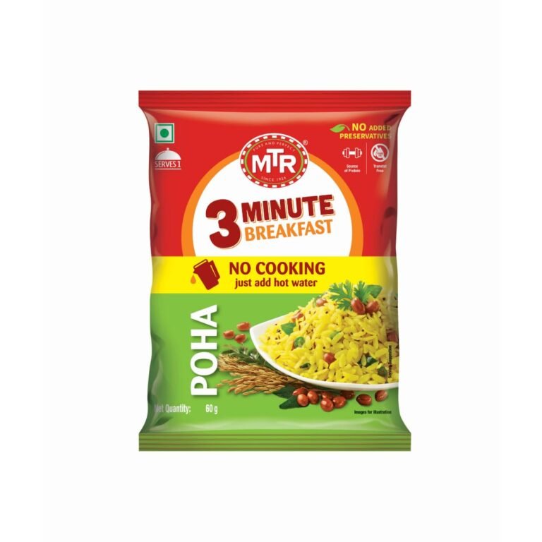 MTR 3 Mins Breakfast Poha Pouch 60 Gram