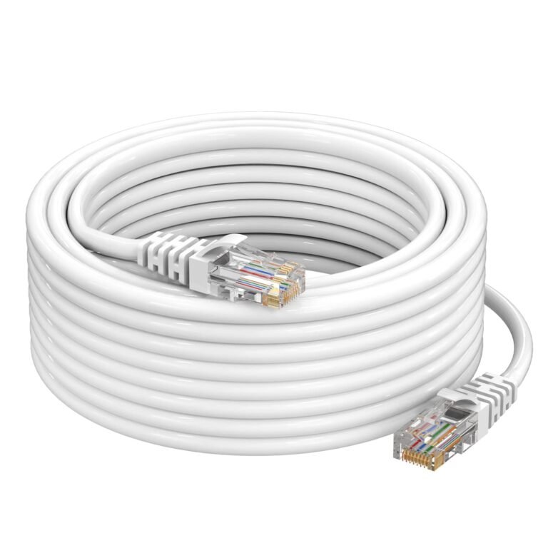 Sounce Cat6 Ethernet Cable 10 Meter/ 550 MHz Outdoor & Indoor, Upto 10 Gbps Support Cat6 Network, Heavy Duty Flat LAN Internet Patch Cord, Solid Weatherproof High Speed Cable for Router, Modem