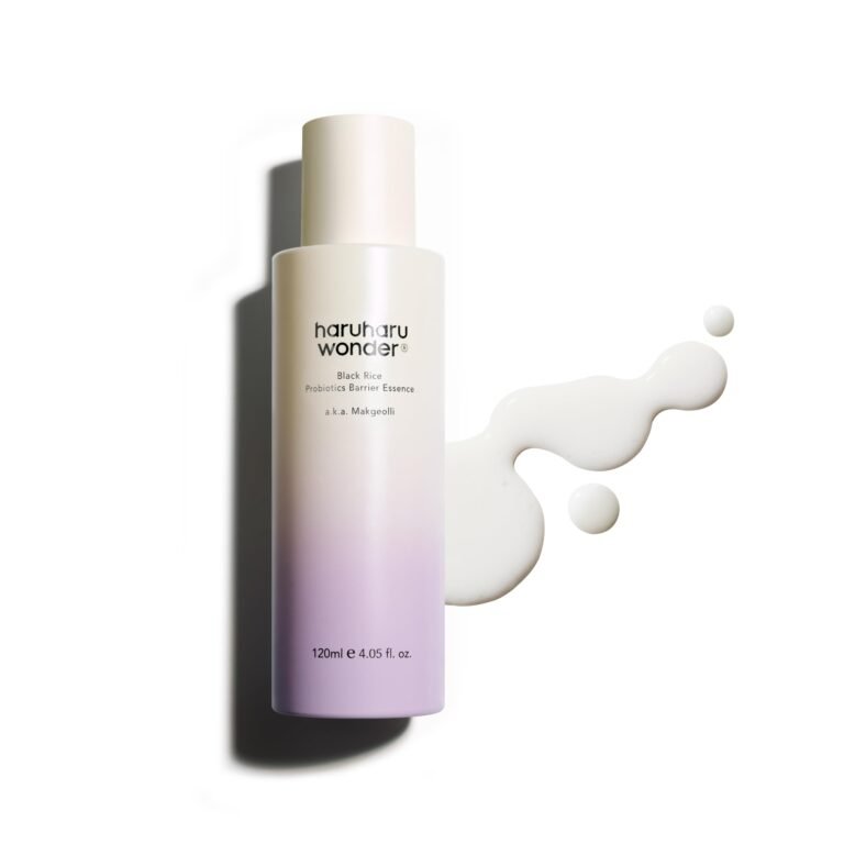 haruharu Wonder Black Rice Probiotics Barrier Essence, Skin Flooding & Layering, Strengthens Skin Barrier, Moisturizes, Glowy Radiant Skin, Ceramide & Panthenol, 4.05 fl.oz