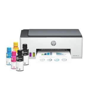 HP Smart Tank 520 All-in-One Colour Printer | 1 Extra Black Ink Bottle | 1+1 Year Extended Warranty on Registration| Up to 8000 Black & 6000 Colour Prints | Print,Scan & Copy for Office/Home