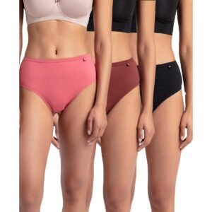 Jockey Women’s Cotton Hipster (Pack of 3) (1406_Dark Assorted_XL_Assorted_XL)