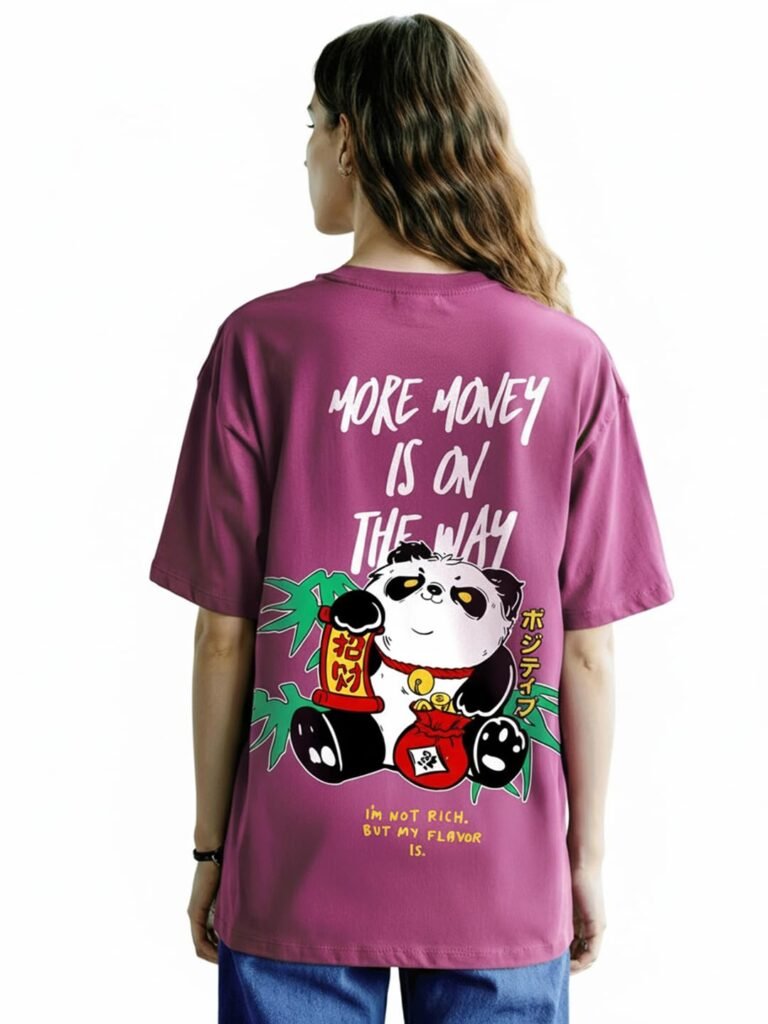 Bewakoof Women’s Cotton Oversized Fit Half Sleeve Round Neck T-Shirt | Casual wear | Streetwear | Oversized Tshirt for Woman Cotton| Baggy