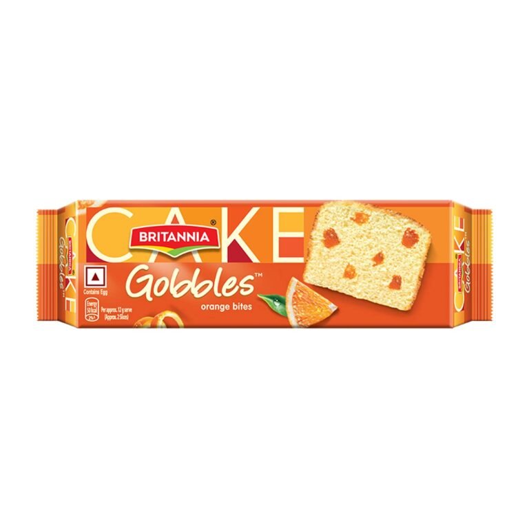 Britannia Gobbles Cake Orange Bites,50g