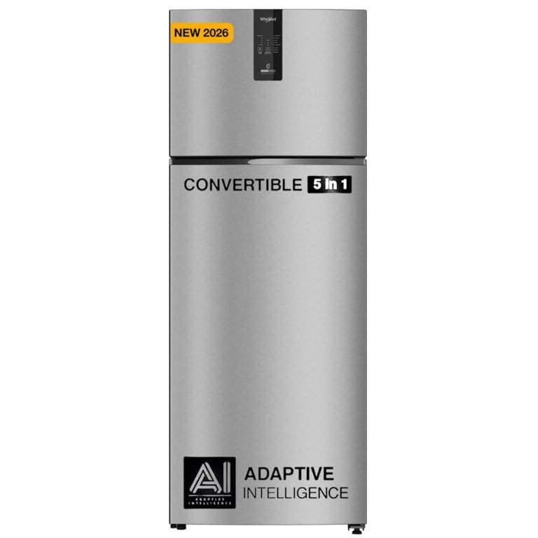 Whirlpool 431 L 2 Star IntelliFresh Convertible Inverter Frost Free Double Door Refrigerator (IF INV CNV 480 ALPHA STEEL (2S)-Y, 2026 Model)