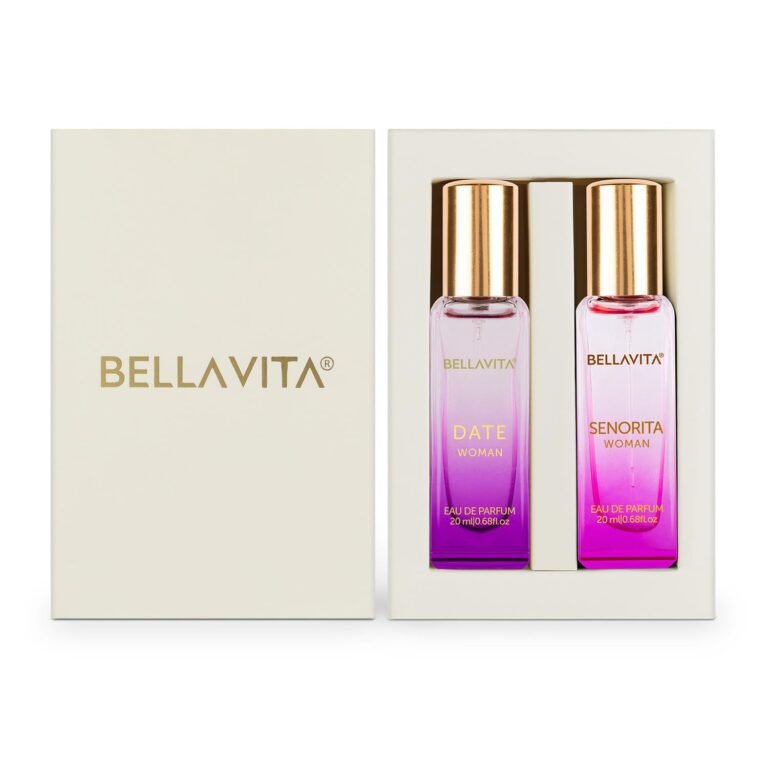 Bella Vita Luxury Date & Senorita Women Long Lasting | Perfume for Woman | Gifts for Woman | EDP 2x20ml | Jasmine, Vanilla, Lotus & Musk | Floral, Fruity & Woody