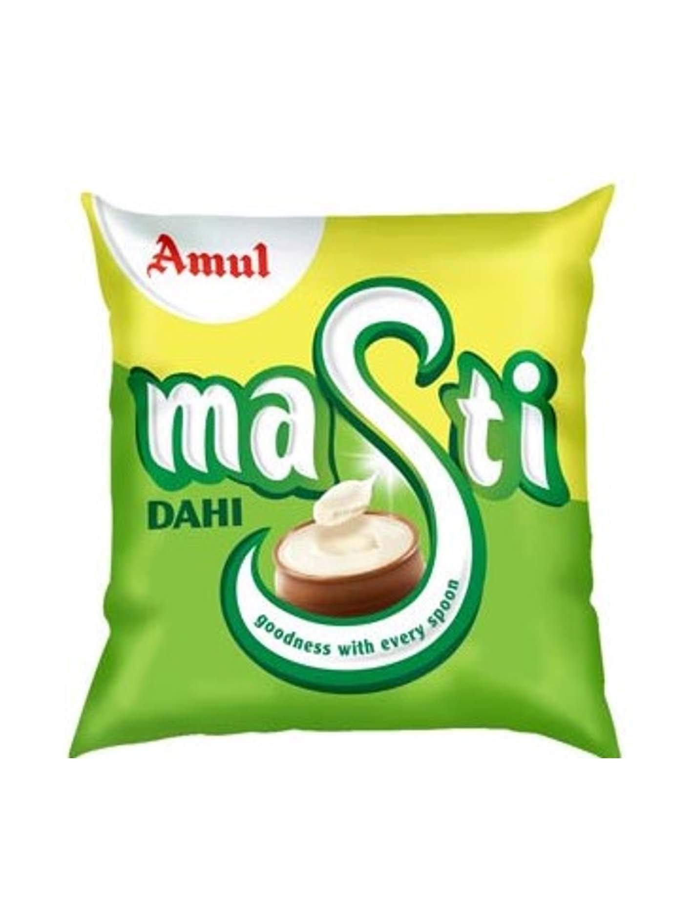 Amul Masti Dahi Plain 380 Gm Pouch