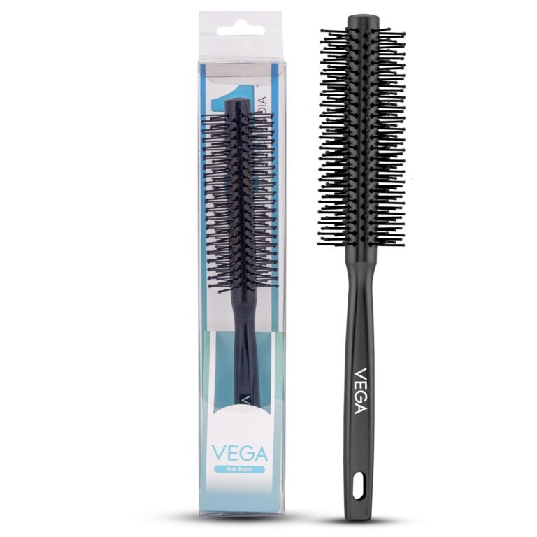 Vega Round Hair Brush for Adding Curls, Volume & Waves in Hair| Men and Women| Hair Volumizer Round Brush| All Hair Types Perfect Tool for Blow Drying (India’s No.1* Hair Brush Brand) (R3-RB)