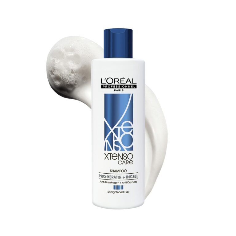 L’Oréal Professionnel Xtenso Care Shampoo for Frizz-Free, Smooth & Manageable Hair 250ml | Enriched with Pro Keratin & Incell | For Men & Women | Unruly, Unmanageable Hair