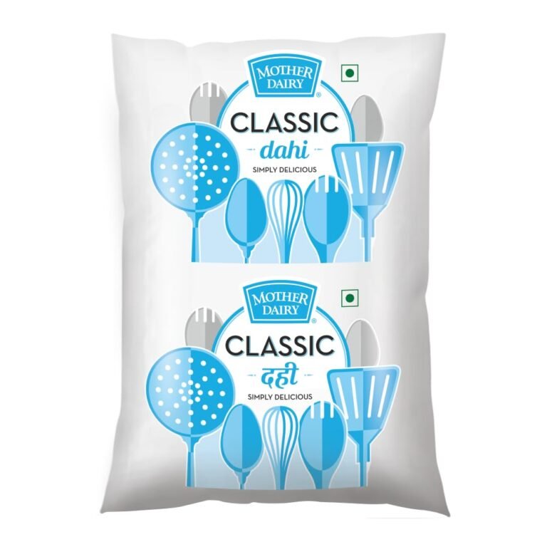 Mother Dairy Classic Curd Polypack Pouch, 1000 g