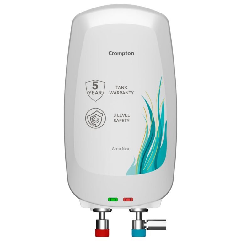 Crompton Arno Neo 5 Litre Instant Water Heater | 3 kW Heating Element | Food Grade SS Tank | 6 Bar Pressure Rated | Advanced 3-Level Safety | 5 Years Tank Warranty
