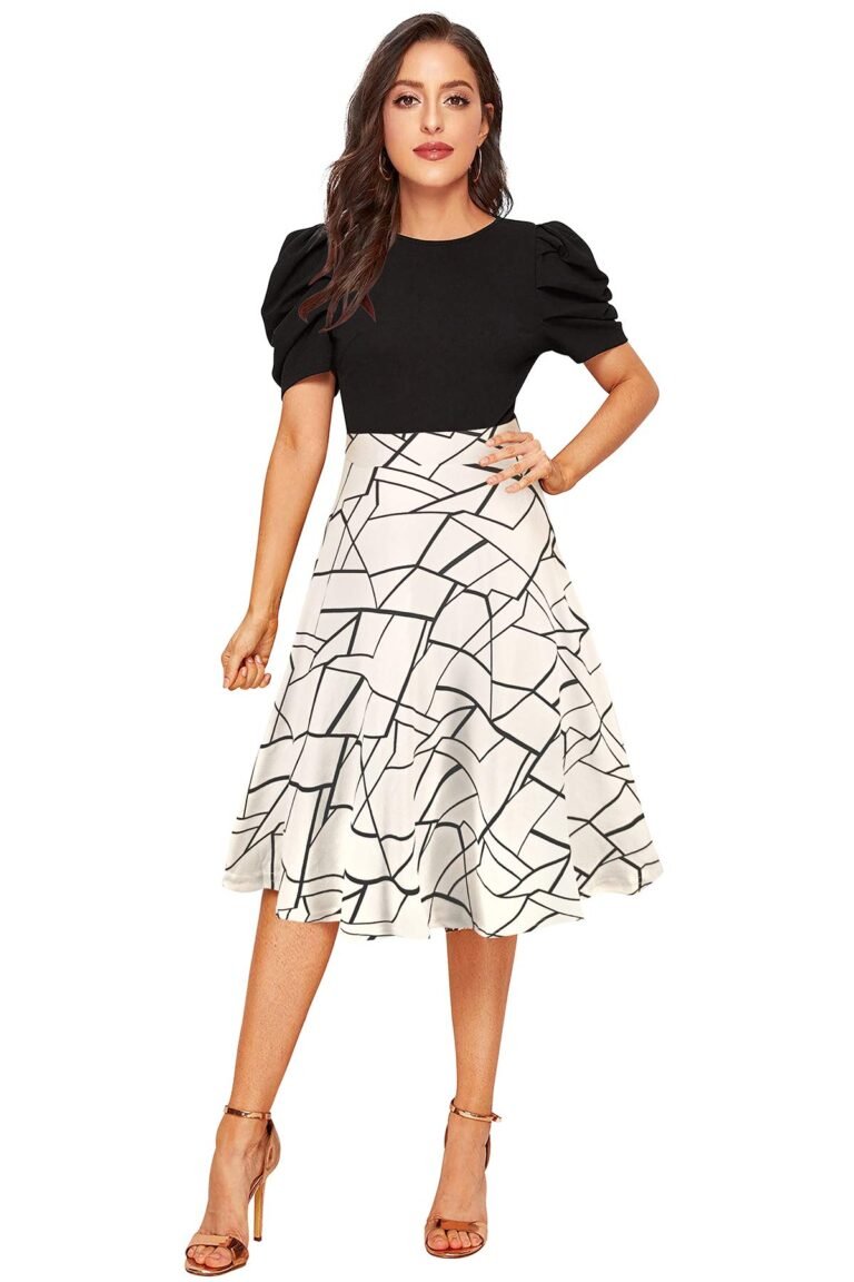 ILLI LONDON Women’s A-LINE Knee Length Dress
