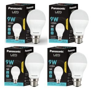 Panasonic Dura Saver 9W Bulb, B22 LED Bulb Base For Home & Office, 1 Year Warranty, Energy Efficiet, 6500K Cool Daylight (Pack of 4)