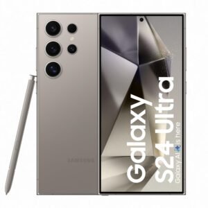 Samsung Galaxy S24 Ultra 5G AI Smartphone with Galaxy AI (Titanium Gray, 12GB, 256GB Storage), Snapdragon 8 Gen 3, 200 MP Camera with ProVisual Engine and 5000mAh Battery