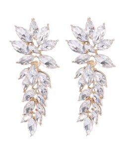 YouBella Fashion Jewellery Earings Drop and Dangler Ear rings Crystal Earrings for Girls and Women