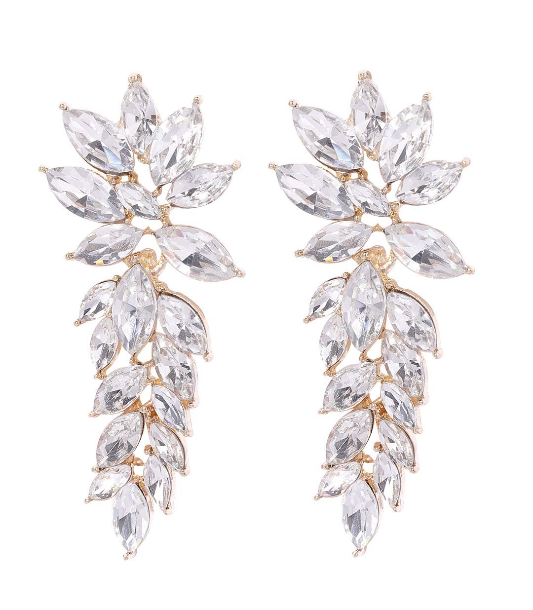 YouBella Fashion Jewellery Earings Drop and Dangler Ear rings Crystal Earrings for Girls and Women