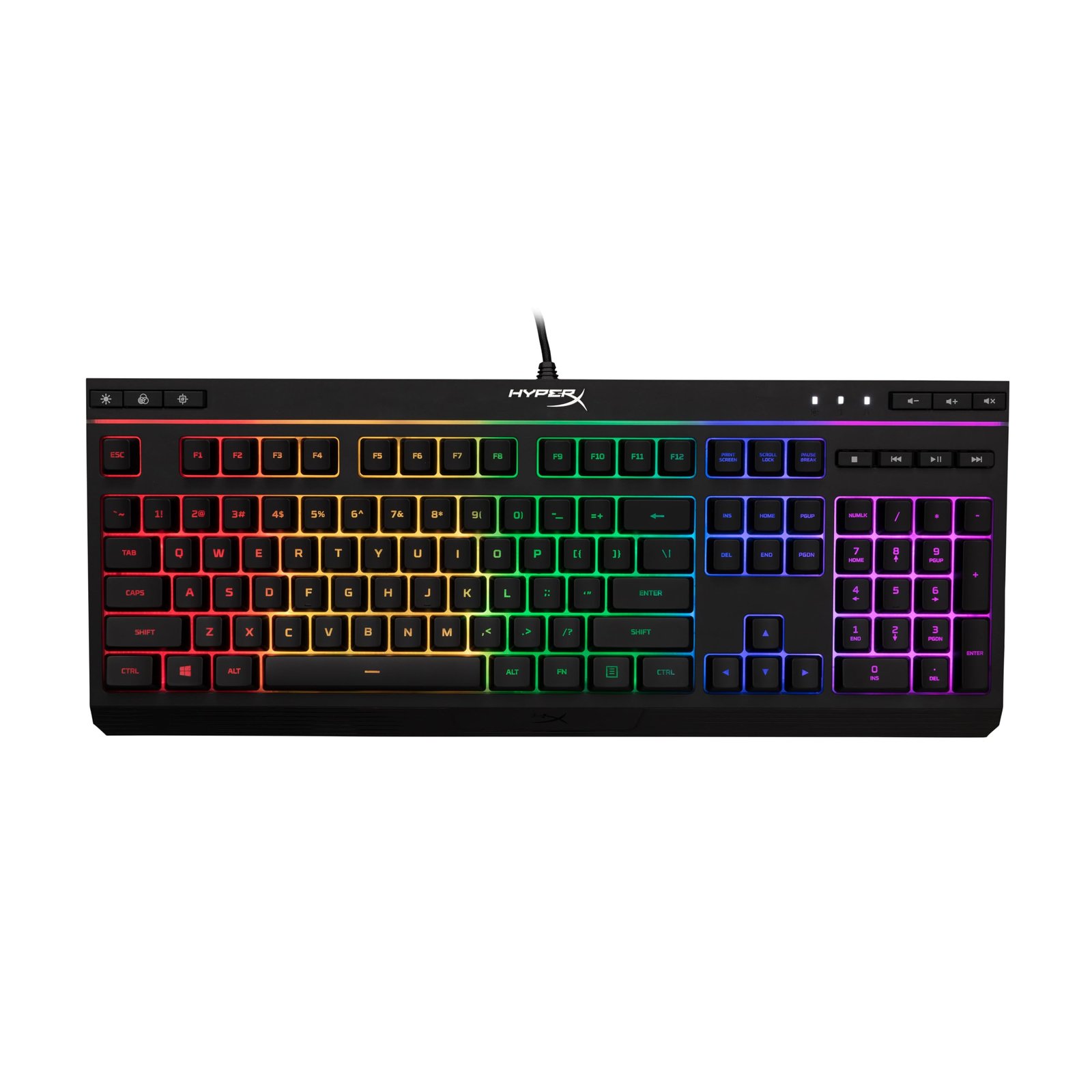 HyperX Alloy Core Smartchoice RGB USB Membrane Gaming Keyboard – Black (HX-KB5ME2-US)