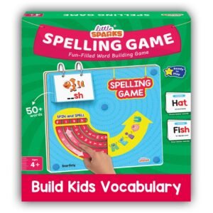 Smartivity Spelling Game Learning Toy for Kids 4-8 Years Old I 50+ Picture Cards I Birthday Gift I Educational Word & Vocabulary Building Toy with Rotating Letter Wheels I Travel-Friendly