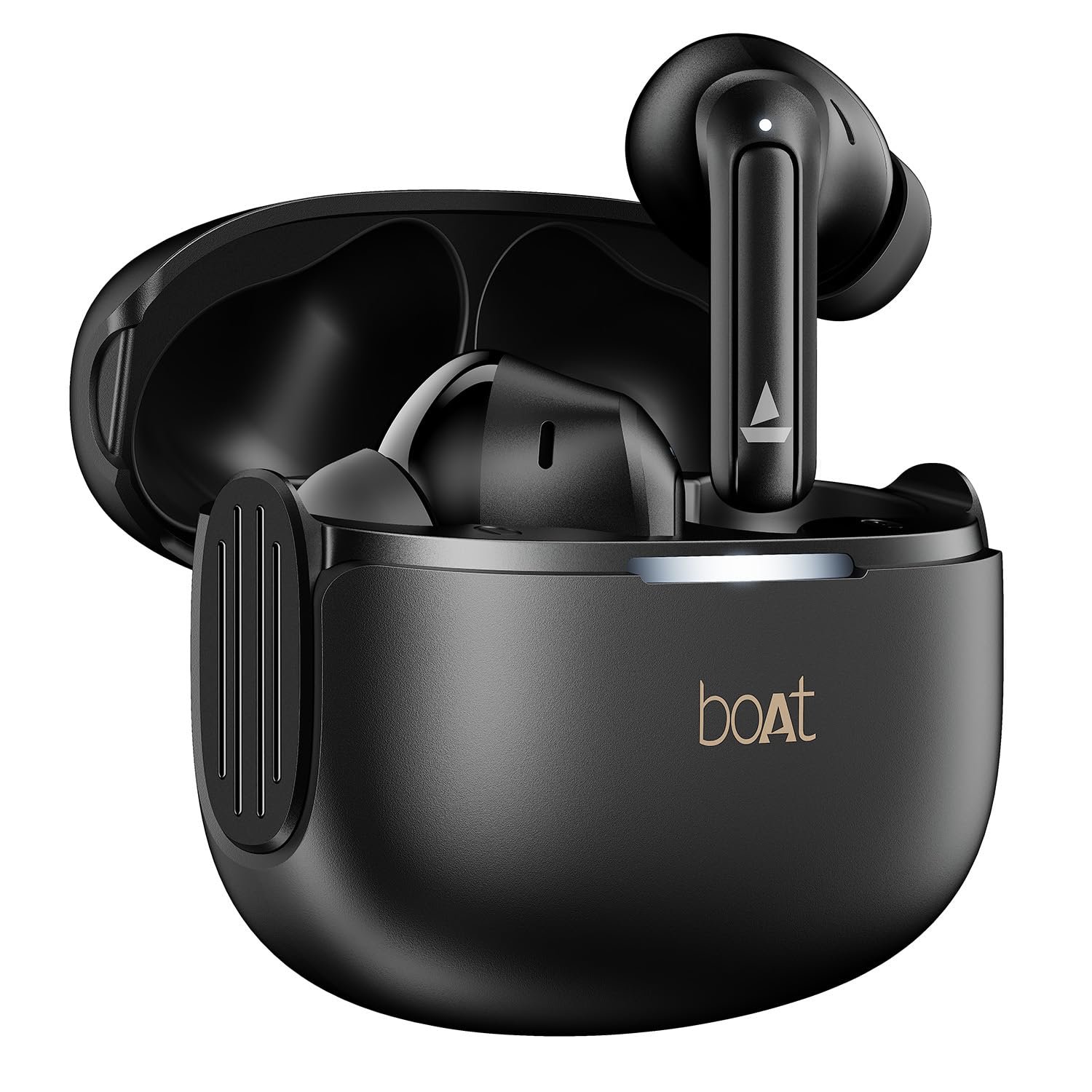 boAt Airdopes 219, 4Mics ENx, 40H Battery, Best in Segment for Calling, Stream Ad Free Music via App Support, Bluetooth Earbuds, TWS Ear Buds Wireless Earphones with mic (Carbon Black)
