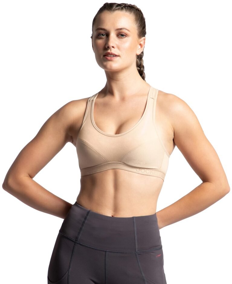 Jockey 1378 Women Wirefree Padded Super Combed Cotton Elastane Stretch Full Coverage Racerback Active Bra with StayFresh and Moisture Move Treatment