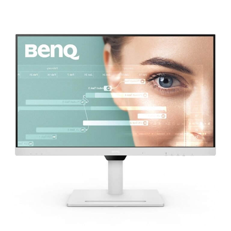 BenQ GW2790QT Coding Monitor, 27 Inch (68.58 cm), IPS, 2K QHD 2560×1440, 75Hz, White, USB-C 65W PD, Coding Mode, 99% sRGB, Daisy Chain, Height Adjust, Noise Filter Speakers, HDMI, DP, USB Hub Monitor