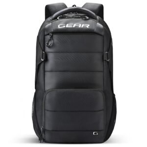 Gear Aspire 19”/30L Large Water Resistant Laptop Backpack | Casual Backpack | Daypack | Travel Backpack | College Bag For Men/Women (Black)