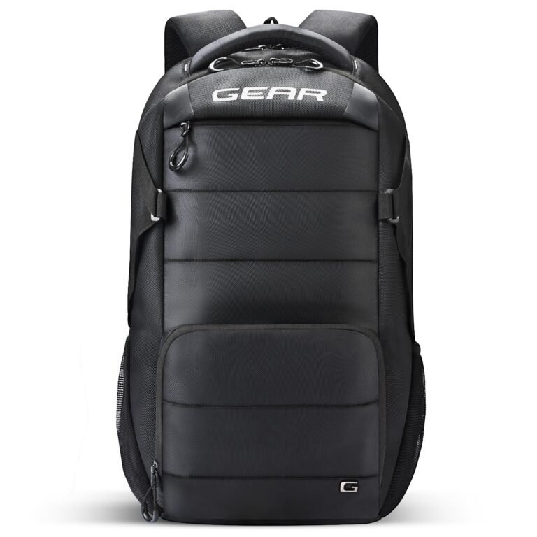 Gear Aspire 19”/30L Large Water Resistant Laptop Backpack | Casual Backpack | Daypack | Travel Backpack | College Bag For Men/Women (Black)