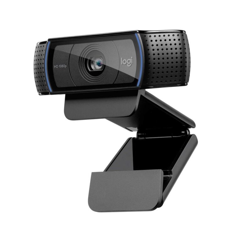 Logitech C920 HD Pro Webcam – 1080p, Optical, Full HD Streaming Camera for Widescreen Video Calling and Recording, Dual Microphones, Autofocus, Compatible with PC – Desktop Computer or Laptop – Black