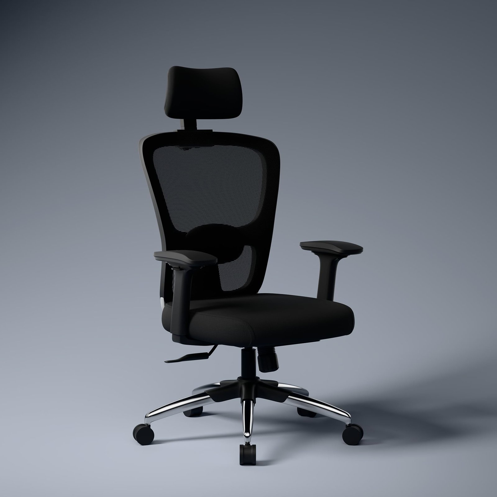 Green Soul Jupiter Superb | Ergonomic Mesh Office Chair for Work | 3 Year Warranty | Multi-Lock Synchro Tilt Recline Mechanism | 2D Armrest | Adjustable Lumbar | High Back | Black