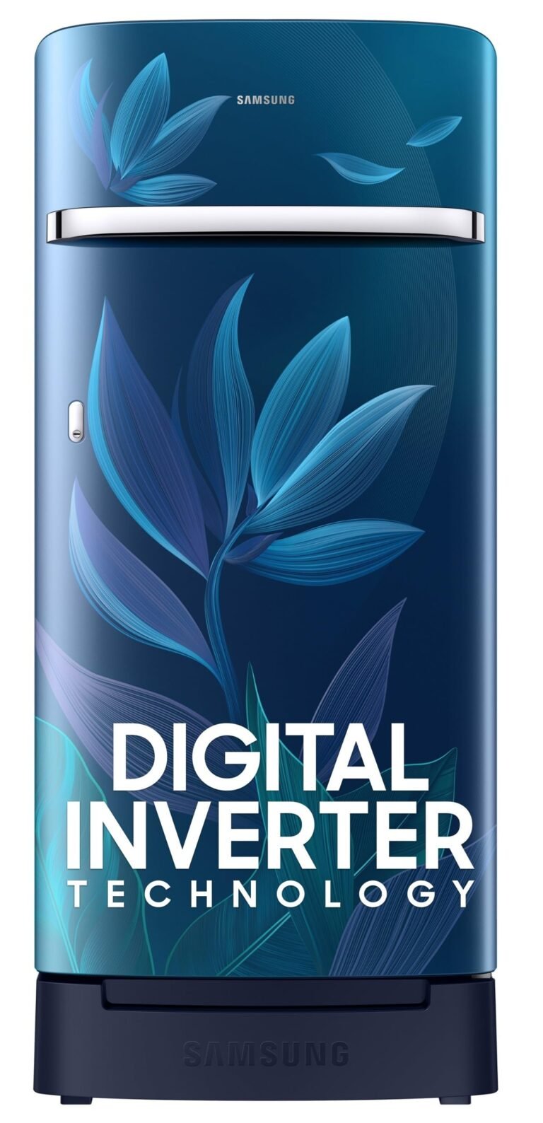 Samsung 189 L, 5 Star, Digital Inverter, Direct-Cool Single Door Refrigerator (RR21D2H259U/HL, Paradise Bloom Blue, Base Stand Drawer)