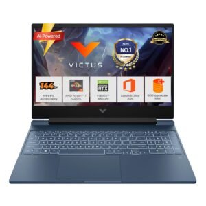 HP Smartchoice Victus, AMD Ryzen 7 7445HS, 6GB RTX 3050, 16GB DDR5(Upgradeable) 512GB SSD, 144Hz, 300 nits, 15.6”/39.6cm, Win 11, Office 24, Blue, 2.29kg, fb3134/20ax, Xbox Gamepass*, Gaming Laptop